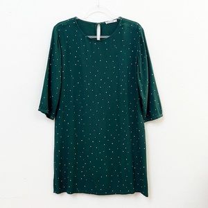 Marine Layer Ditsy Polka Dots 3/4 Sleeve Shift Dress